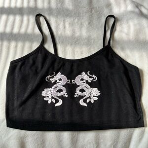 Shein dragon crop top